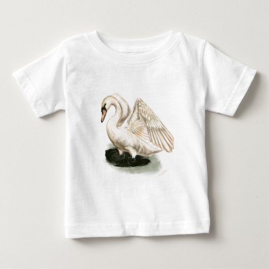 Swan Print Baby Tutu Bodysuit (Voorkant)