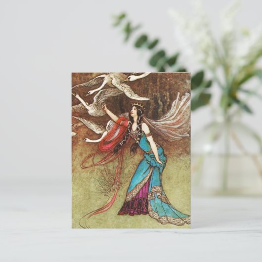 Swan Queen Briefkaart (Staand voorkant)