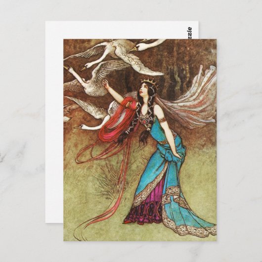 Swan Queen Briefkaart (Voorkant / Achterkant)