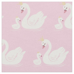 Swan Queen Princess Crown Baby Cute Nursery Stof