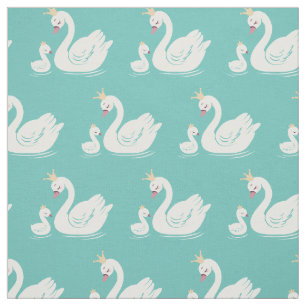Swan Queen Princess Crown Baby Cute Nursery Stof