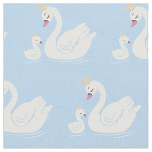 Swan Queen Princess Crown Baby Cute Nursery Stof