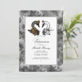 Swan Quinceañera Kaart (Staand voorkant)