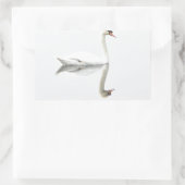 Swan Rechthoekige Sticker (Tas)