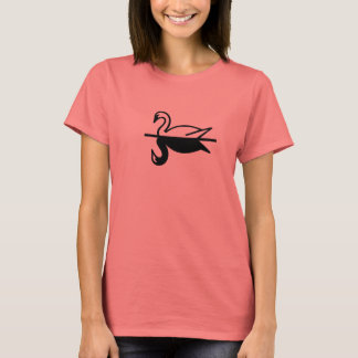 Swan Reflection by FLOWER FLY T-shirt