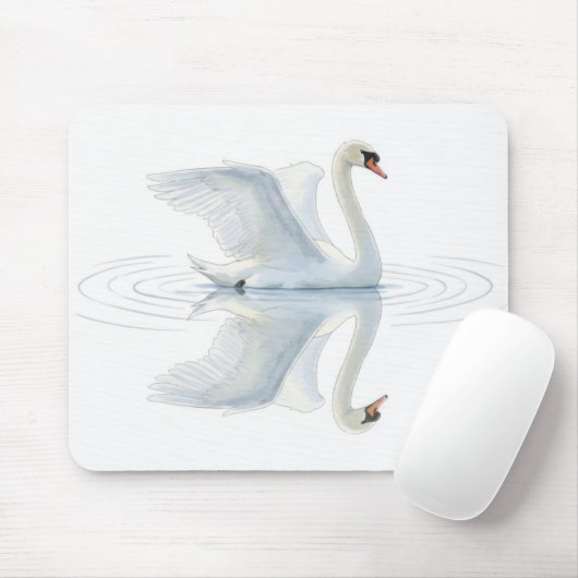 Swan Reflection Muismat (Met muis)