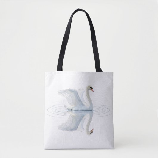 Swan Reflection Tote Bag (Voorkant)
