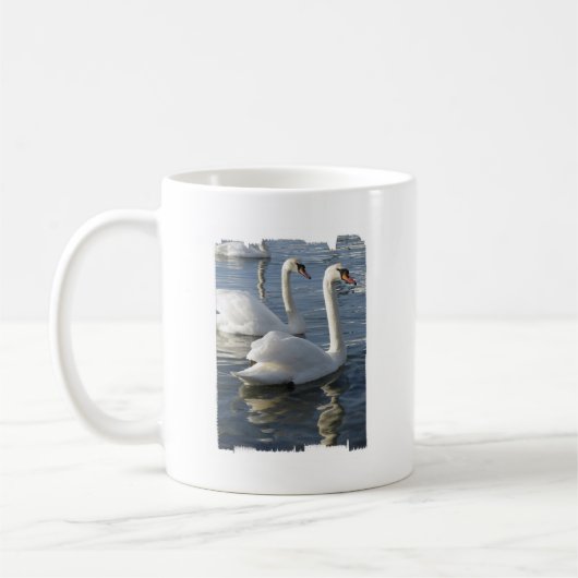 Swan Reflections Coffee Mok (Links)