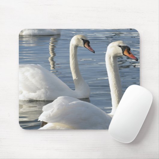 Swan Reflections Muismatten (Met muis)