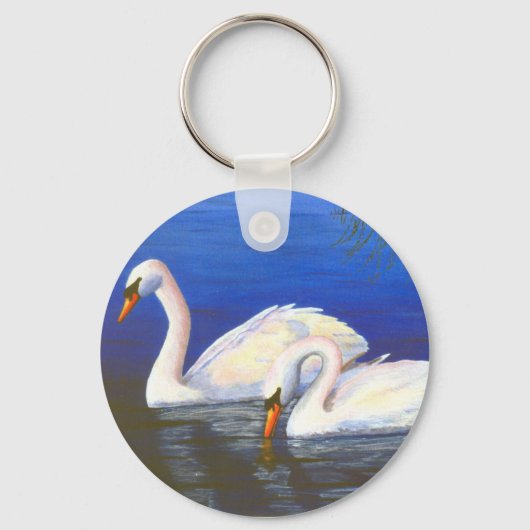 Swan Reflections Sleutelhanger (Voorkant)