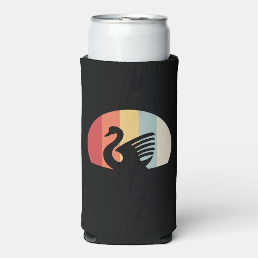 Swan Retro Seltzer Blikjeskoeler (Seltzer Voorkant)