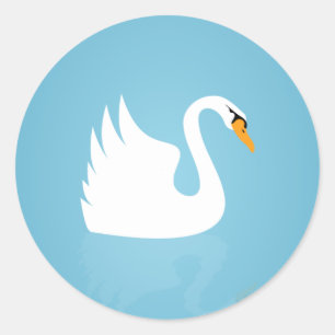 Swan Ronde Sticker