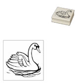 Swan Rubberstempel (Gestempeld)