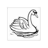 Swan Rubberstempel (Afrduk)