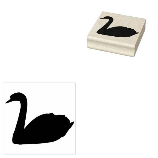 Swan Rubberstempel (Gestempeld)