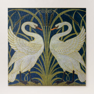 Swan, Rush en Iris door Walter Crane Legpuzzel