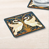 Swan, Rush en Iris, Kartonnen Onderzetters (Schuin)