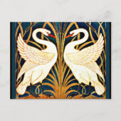 Swan, Rush en Iris,  ontwerp Briefkaart (Voorkant)