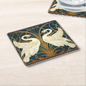 Swan, Rush en Iris,  ontwerp Kartonnen Onderzetters (Schuin)