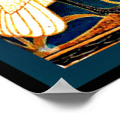 Swan, Rush en Iris,  schilderij, Poster (Hoek)