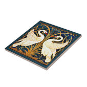 Swan, Rush en Iris, Tegeltje (Zijkant)