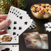 Swan Rustiek impressionistisch schilderij Pokerkaarten (Insitu)