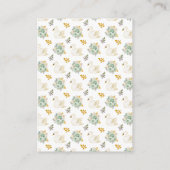 Swan Sage Green and Gold Roses Book Request Informatiekaartje (Achterkant)