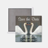 Swan Save the Date Magnets Magneet (Voorkant / Achterkant)