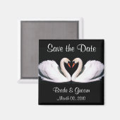 Swan Save the Date Magnets Magneet (Voorkant / Achterkant)