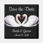 Swan Save the Date Magnets Magneet (Voorkant)