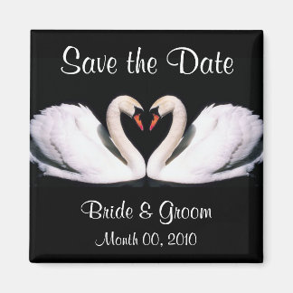 Swan Save the Date Magnets Magneet