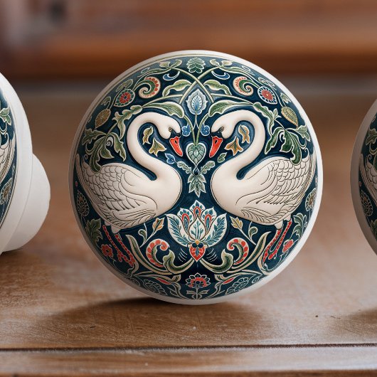 Swan Serenade Keramische Knob Pull Keramische Knop