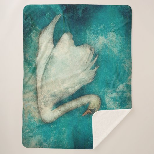 Swan Sherpa Deken (Voorkant)