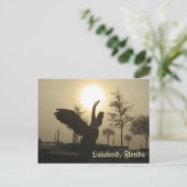 Swan Silhouette Lakeland Florida Briefkaart (Staand voorkant)