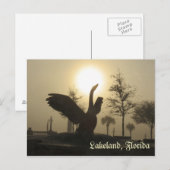 Swan Silhouette Lakeland Florida Briefkaart (Voorkant / Achterkant)