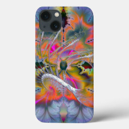 Swan Song Abstract Barely Daar hard iPhone 13 Hoesje