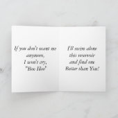 Swan Song (anti-Valentijn) Feestdagen Kaart (Binnen)