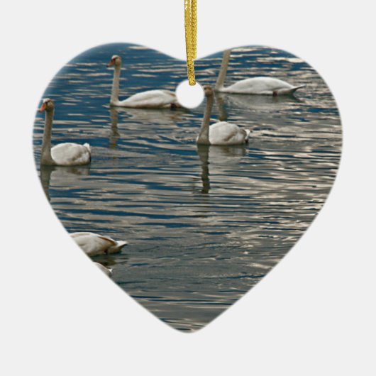 Swan Song Keramisch Ornament (Voorkant)