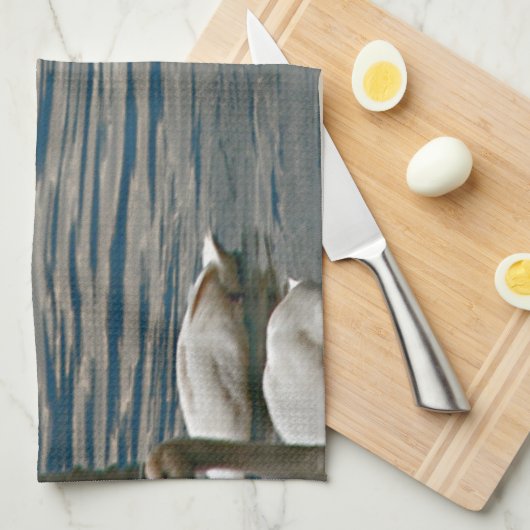 Swan Song Theedoek (Quarter Fold)