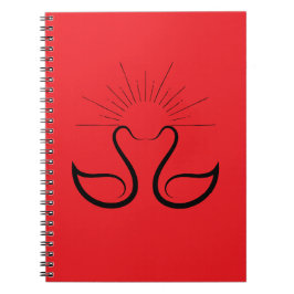Swan Spiral Photo Notebook Notitieboek