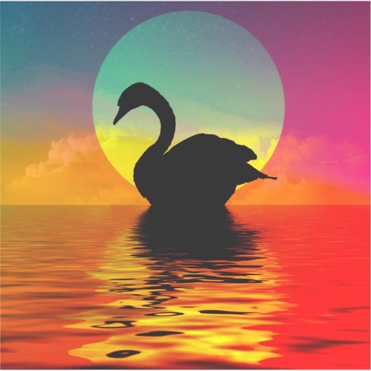 Swan Sticker (Voorkant)