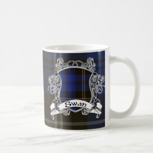 Swan Tartan Shield Koffiemok