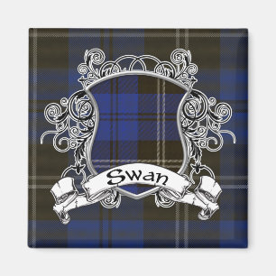 Swan Tartan Shield Magneet