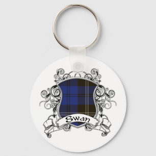Swan Tartan Shield Sleutelhanger