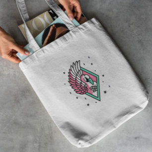 Swan Tattoo Canvas tas