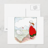 Swan The Real Moeder Goose Briefkaart (Voorkant / Achterkant)