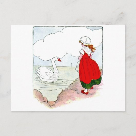 Swan The Real Moeder Goose Briefkaart (Voorkant)