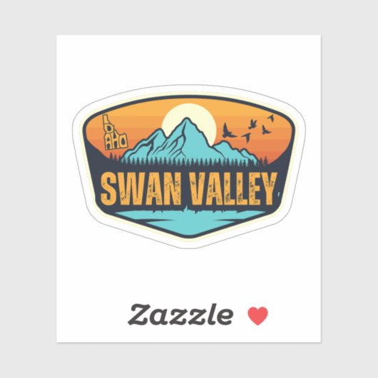 Swan Valley, Idaho Sticker (Vel)