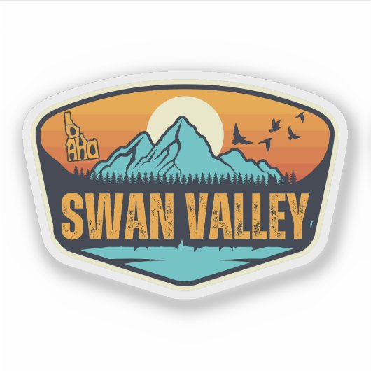 Swan Valley, Idaho Sticker (Voorkant)