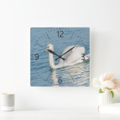 Swan Vierkante Klok (Huis)
